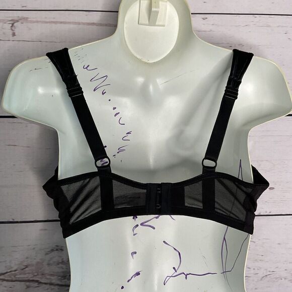 Natori Bra 34DD Black Bra Chic Comfort Full Figure Sweetheart Contour Underwire - Picture 5 of 9